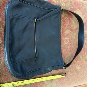 Vintage Black Leather Coach  Bag